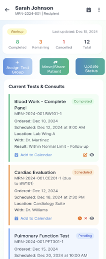 Patient Progress View